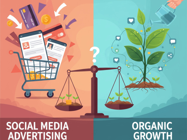 Social Media Advertising vs Organic Growth: Which Works Best?